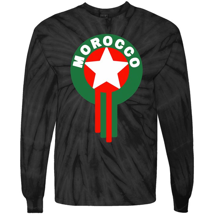 Morocco Soccer Jersey Morocco Football Fans  Tie-Dye Long Sleeve Shirt