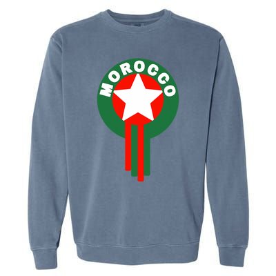 Morocco Soccer Jersey Morocco Football Fans  Garment-Dyed Sweatshirt