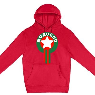 Morocco Soccer Jersey Morocco Football Fans  Premium Pullover Hoodie