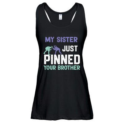 My Sister Just Pinned Your Brother Wrestling Ladies Essential Flowy Tank