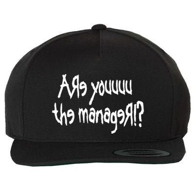 Meth Syndicate Karen Are You The Manager Wool Snapback Cap