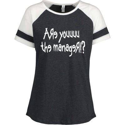 Meth Syndicate Karen Are You The Manager Enza Ladies Jersey Colorblock Tee