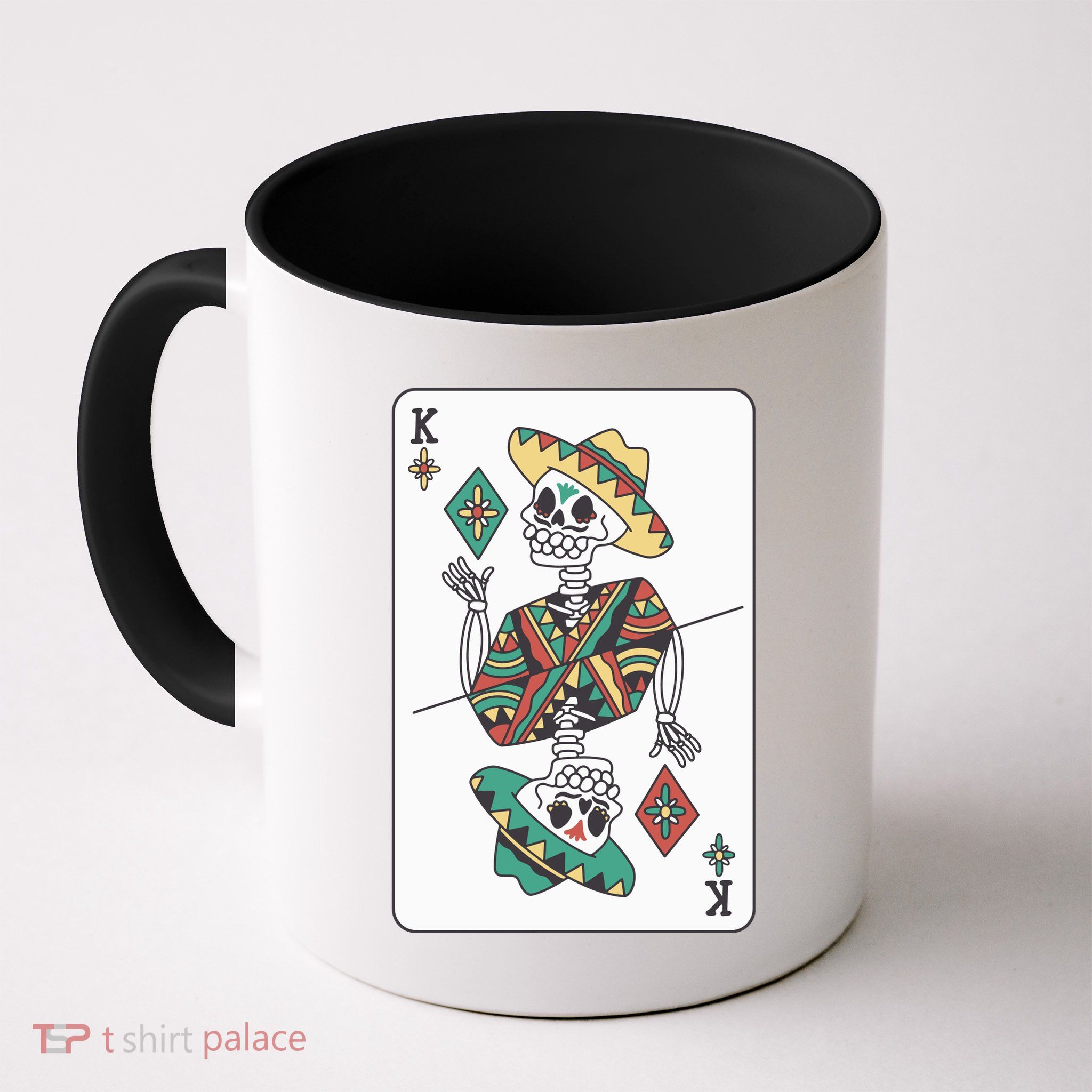 Mexican Skeleton King Card Mug