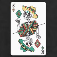 Mexican Skeleton King Card 11oz C Handle Ceramic Mug