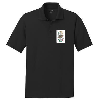 Mexican Skeleton King Card PosiCharge RacerMesh Polo