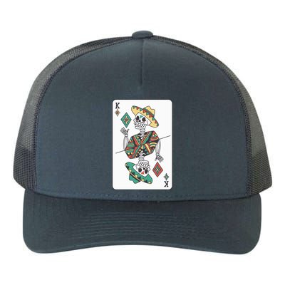 Mexican Skeleton King Card Yupoong Adult 5-Panel Trucker Hat