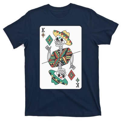 Mexican Skeleton King Card T-Shirt