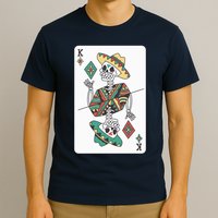 Mexican Skeleton King Card T-Shirt
