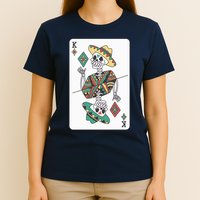 Mexican Skeleton King Card T-Shirt