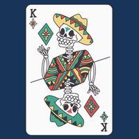Mexican Skeleton King Card Tall T-Shirt