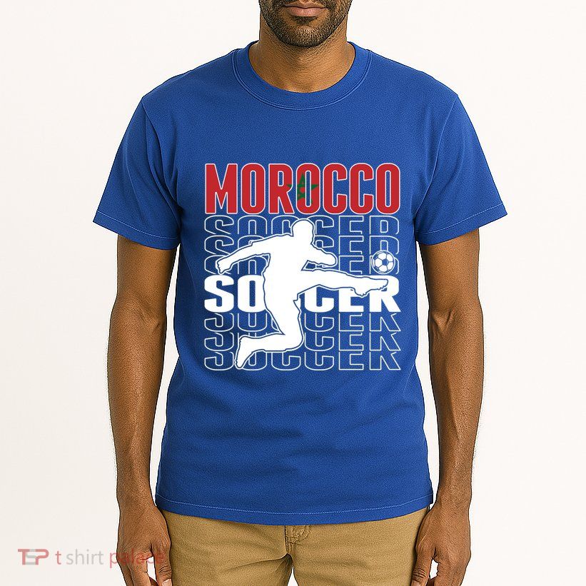 Morocco Soccer Lovers Jersey Cool Gift Proud Moroccan Football Fans Gift Tall T-Shirt