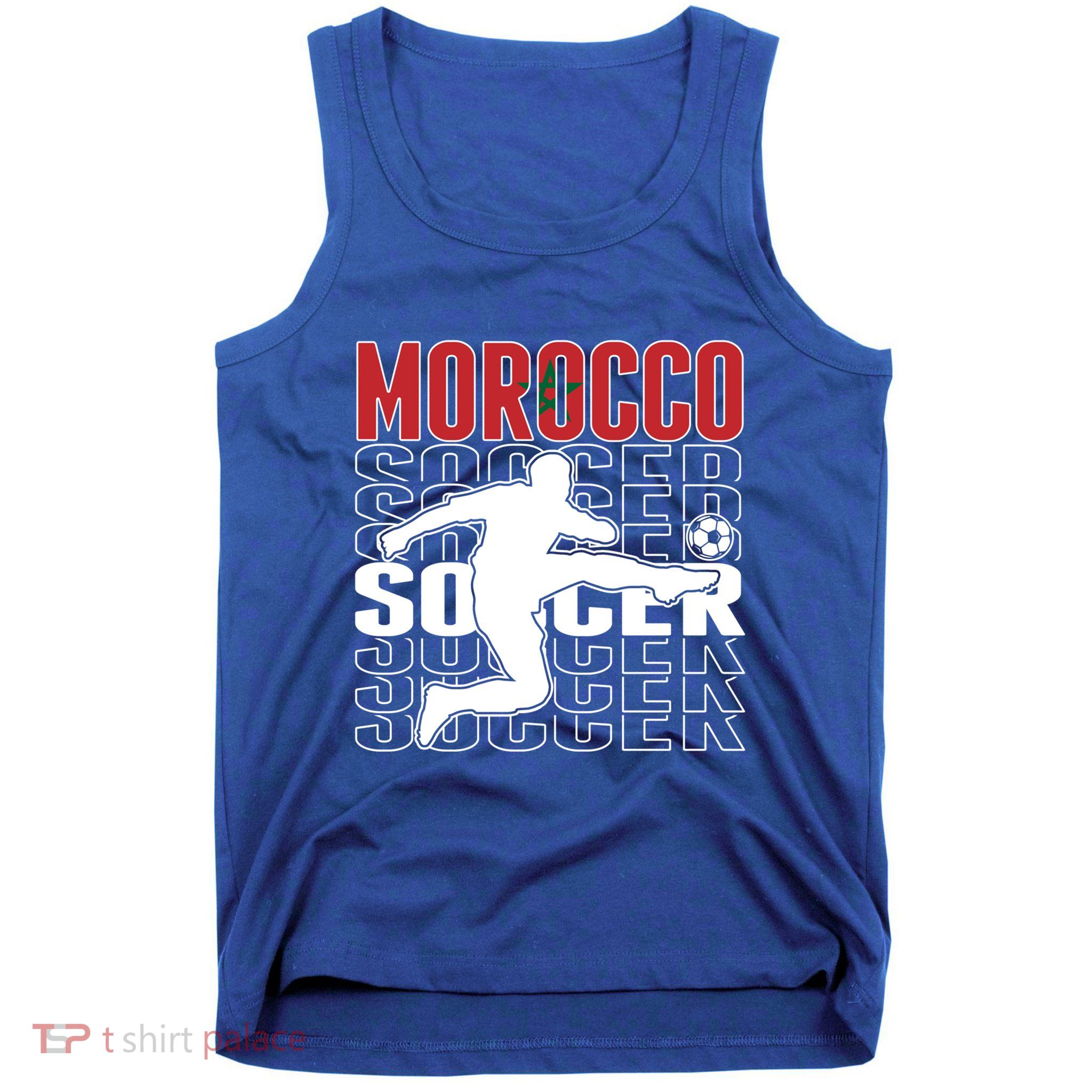 Morocco Soccer Lovers Jersey Cool Gift Proud Moroccan Football Fans Gift Tank Top
