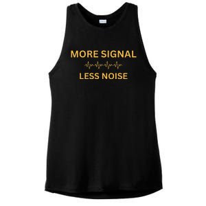 More Signal Less Noise Ladies PosiCharge Tri-Blend Wicking Tank