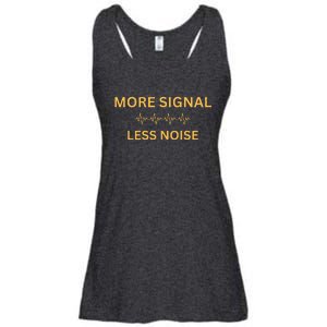 More Signal Less Noise Ladies Essential Flowy Tank