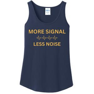 More Signal Less Noise Ladies Essential Tank