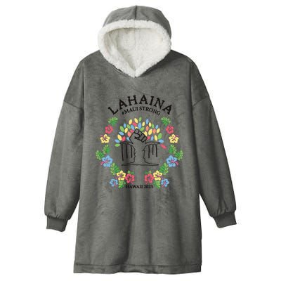 Maui Strong Lahaina Banyan Tree Pray For Maui Hooded Wearable Blanket