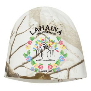 Maui Strong Lahaina Banyan Tree Pray For Maui Kati - Camo Knit Beanie