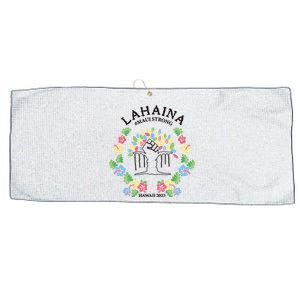 Maui Strong Lahaina Banyan Tree Pray For Maui Large Microfiber Waffle Golf Towel