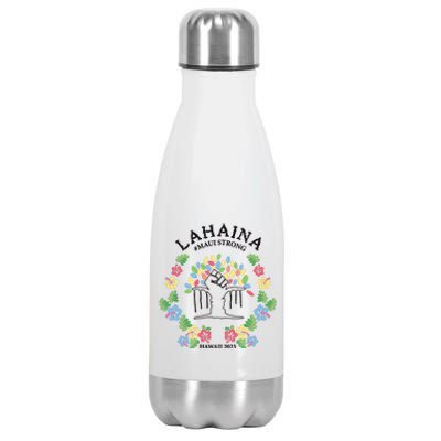 Maui Strong Lahaina Banyan Tree Pray For Maui Stainless Steel Insulated Water Bottle