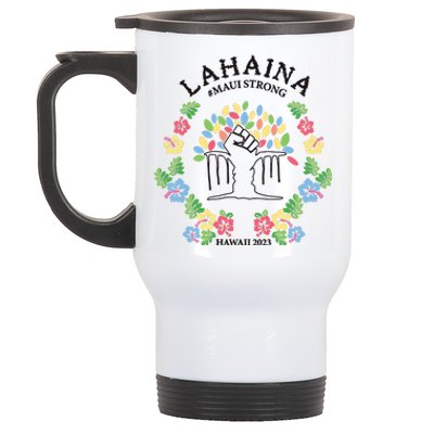 Maui Strong Lahaina Banyan Tree Pray For Maui Stainless Steel Travel Mug