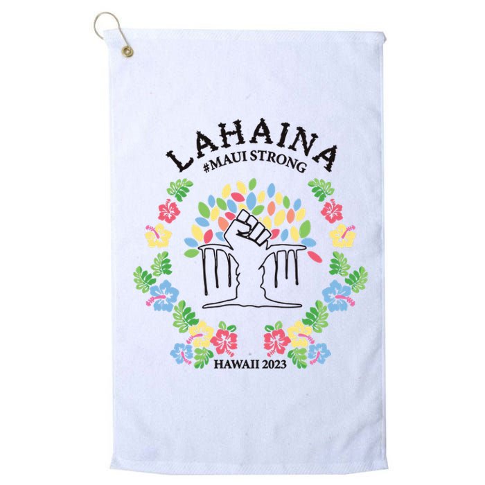 Maui Strong Lahaina Banyan Tree Pray For Maui Platinum Collection Golf Towel