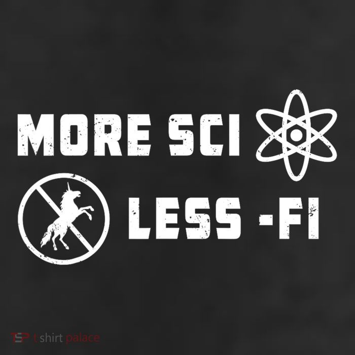 More Sci Less Fi Science Fiction Scifi Teacher Scientist 11oz C Handle Ceramic Mug