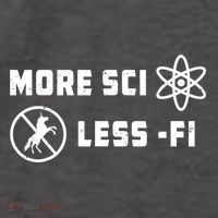 More Sci Less Fi Science Fiction Scifi Teacher Scientist Vector Backpack