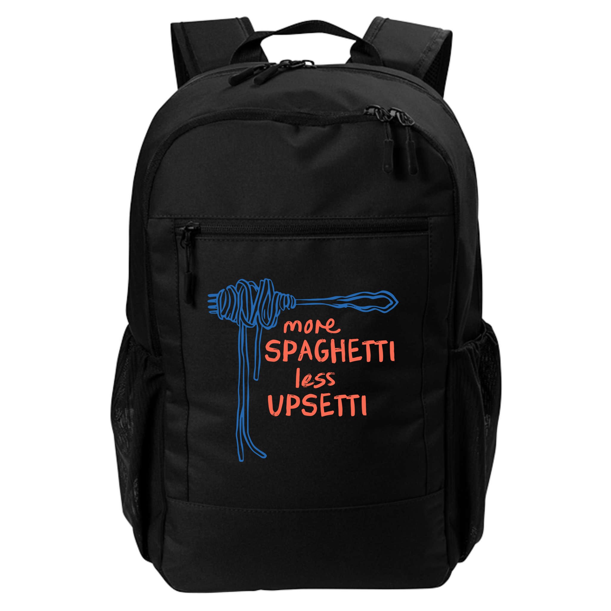 More Spaghetti Less Upsetti Backpack