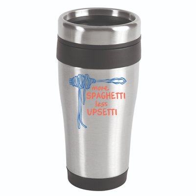More Spaghetti Less Upsetti 16oz Travel Tumbler