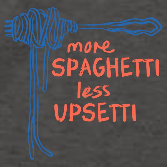 More Spaghetti Less Upsetti Vector Backpack