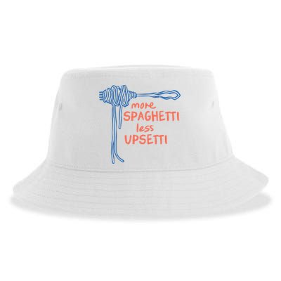 More Spaghetti Less Upsetti Sustainable Bucket Hat