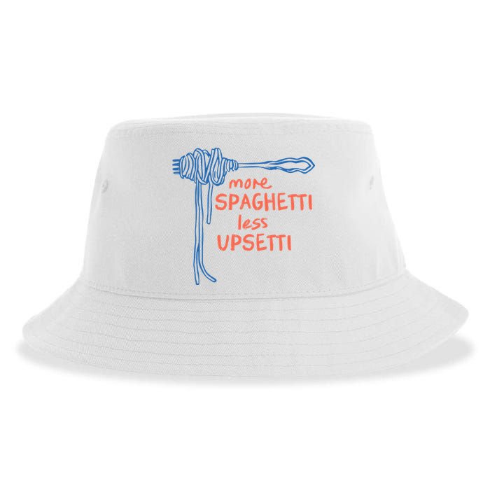 More Spaghetti Less Upsetti Sustainable Bucket Hat