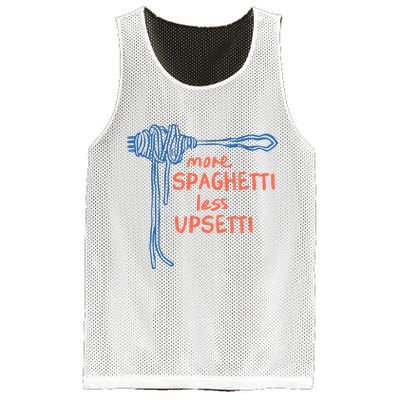 More Spaghetti Less Upsetti Mesh Reversible Basketball Jersey Tank