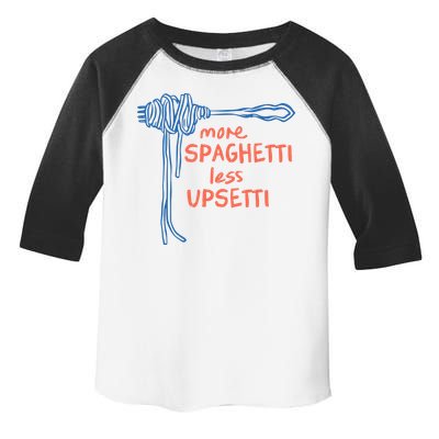 More Spaghetti Less Upsetti Toddler Fine Jersey T-Shirt
