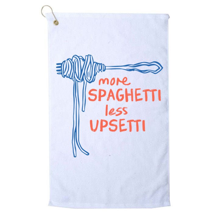 More Spaghetti Less Upsetti Golf Towel