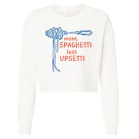More Spaghetti Less Upsetti Cropped Pullover Crew