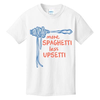 More Spaghetti Less Upsetti Kids T-Shirt