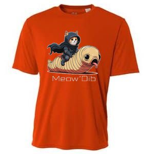 Meowdib Sand Land Cat Sandworm Cooling Performance Crew T-Shirt