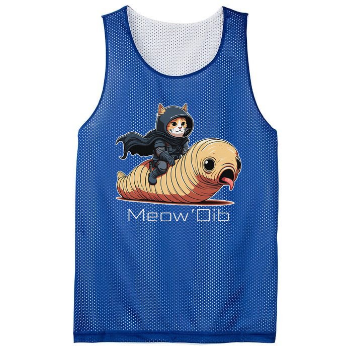 Meowdib Sand Land Cat Sandworm Mesh Reversible Basketball Jersey Tank