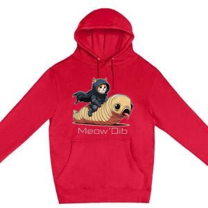 Meowdib Sand Land Cat Sandworm Premium Pullover Hoodie