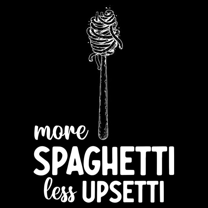 More Spaghetti Less Upsetti Drawstring Bag