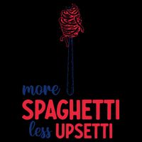 More Spaghetti Less Upsetti Funny Food Meme Drawstring Bag