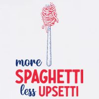 More Spaghetti Less Upsetti Funny Food Meme Women's V-Neck T-Shirt
