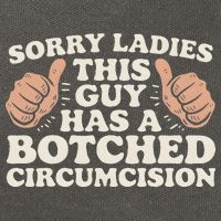 Meme Sorry Ladies This Guy Has A Botched Circumcision Cotton Canvas Backpack
