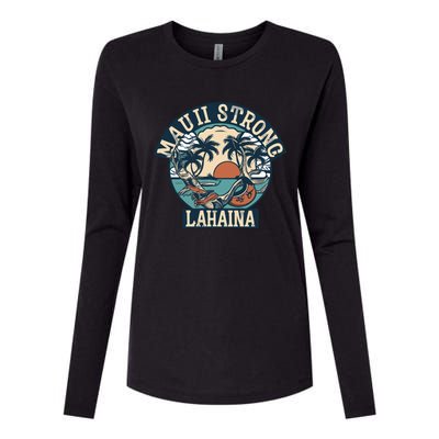 Maui Strong Lahaina Banyan Tree Womens Cotton Relaxed Long Sleeve T-Shirt