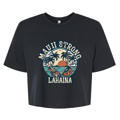 Maui Strong Lahaina Banyan Tree Bella+Canvas Jersey Crop Tee