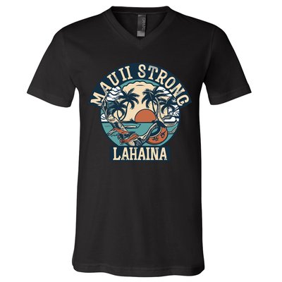 Maui Strong Lahaina Banyan Tree V-Neck T-Shirt