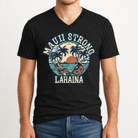 Maui Strong Lahaina Banyan Tree V-Neck T-Shirt