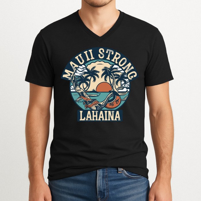 Maui Strong Lahaina Banyan Tree V-Neck T-Shirt