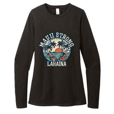 Maui Strong Lahaina Banyan Tree Womens CVC Long Sleeve Shirt